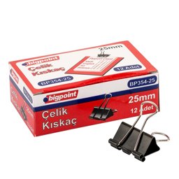 Bigpoint Çelik Kıskaç 25 mm 12'li Kutu küçük görsel