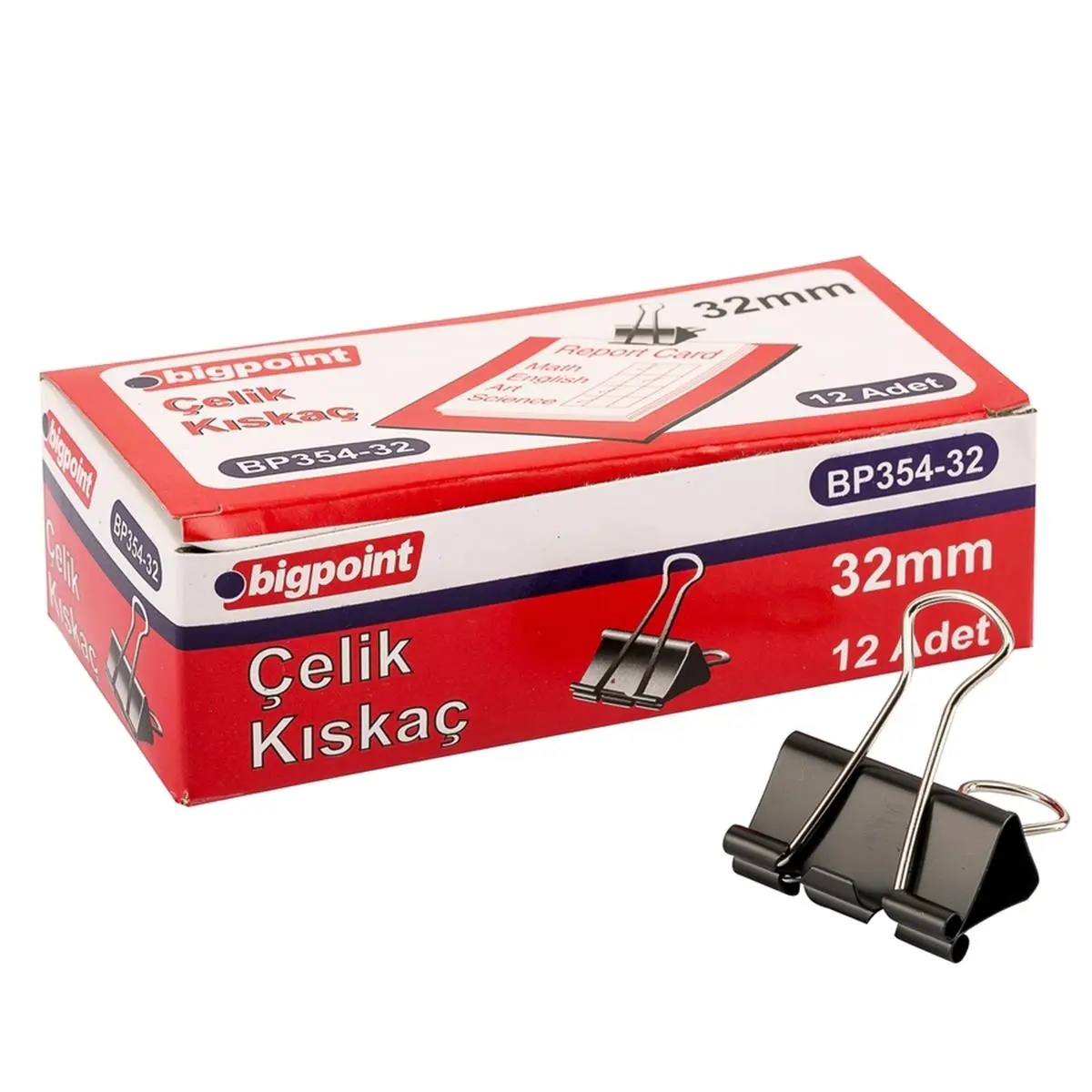 Bigpoint Çelik Kıskaç 32 mm 12'li Kutu görseli