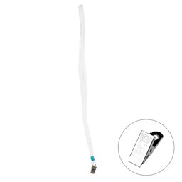 Bigpoint Metal Klipsli Yaka İpi Beyaz (Yerli Üretim) küçük görsel