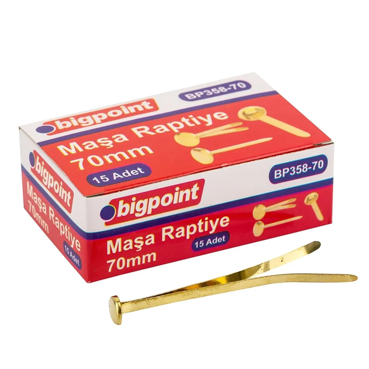 Bigpoint Maşa Raptiye 70 mm 15'li Kutu görseli