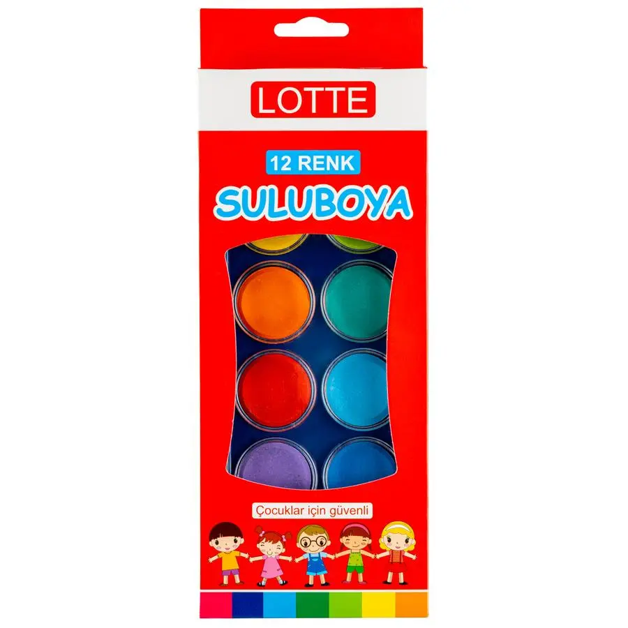 Lotte Suluboya 12 Renk - Büyük Boy görseli