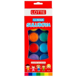 Lotte Suluboya 12 Renk - Büyük Boy küçük görsel
