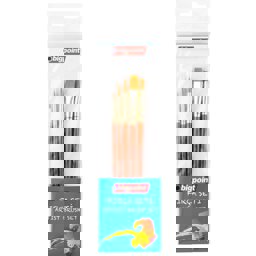 Bigpoint 985 Serisi Sentetik Kıl Yuvarlak ve Kesik Uçlu Fırça Seti 5'li Blister küçük görsel