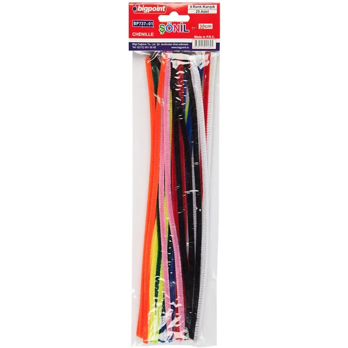 Bigpoint Şönil 30 Cm 9 Renk / 25'li Poşet görseli
