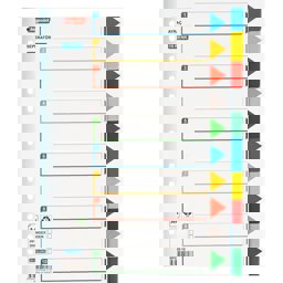 Bigpoint Pp Seperatör (dosya Ayracı) 10 Renkli küçük görsel