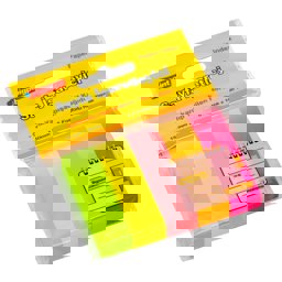 Bigpoint Yapışkanlı Not Kağıdı 5 Neon Renk 15x50mm küçük görsel