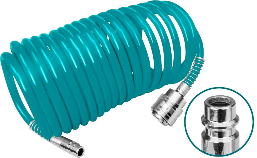 Total Pnömatik Spiral Hava Hortumu 8 Mm 10 Metre THT11101 görseli