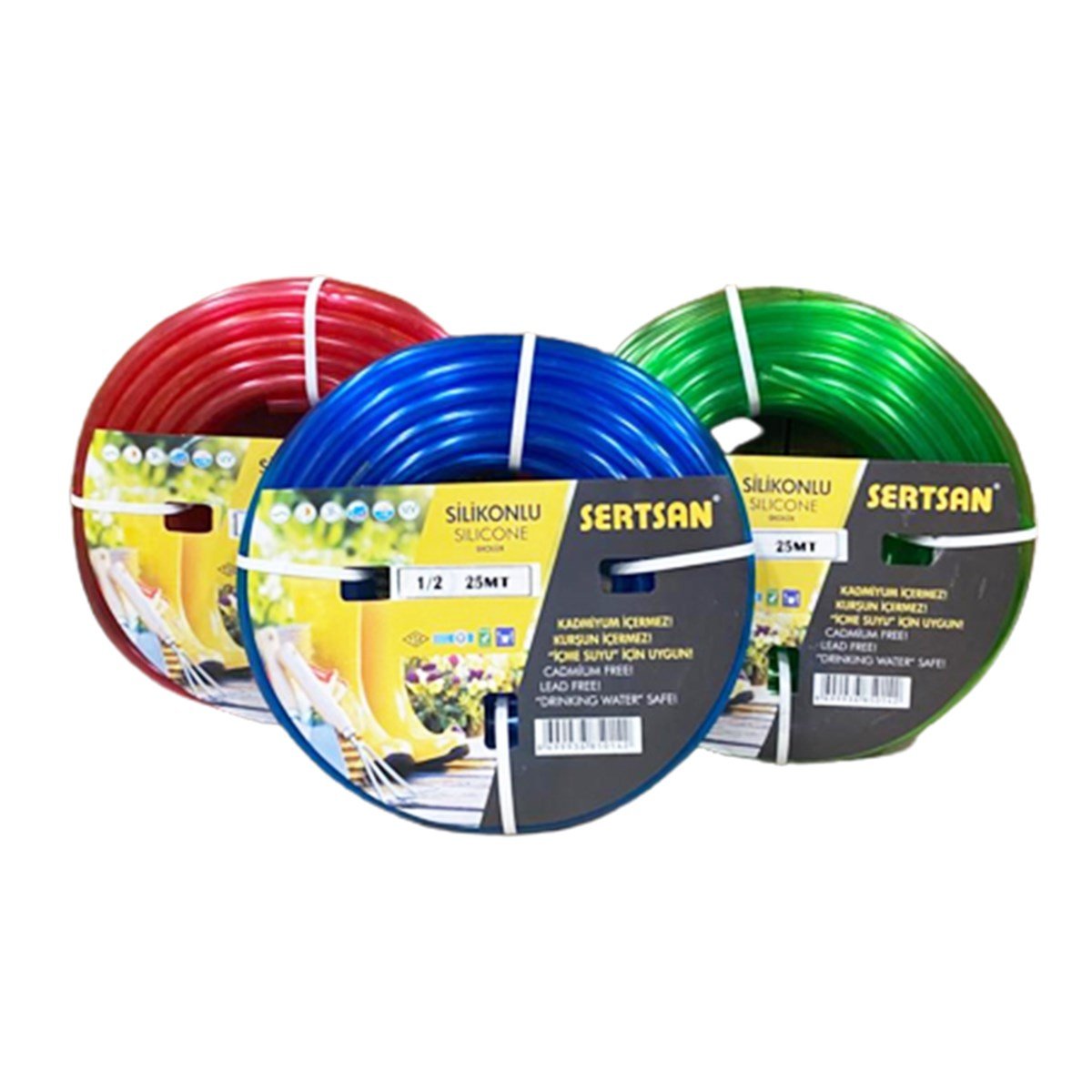 Sertsan Ekolüks Silikonlu Bahçe Hortumu 25 Metre görseli
