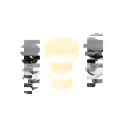 Newarc Sifon Üst Takımı Basmalı Deliksiz Parlak Bakır 740778 küçük görsel