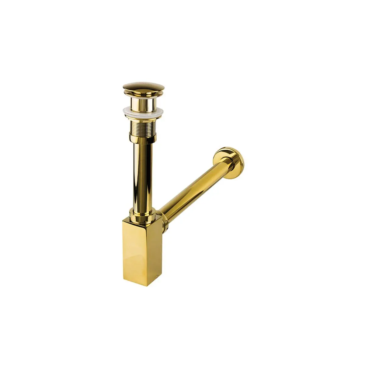 Newarc Corner Lavabo Sifonu Basmalı Deliksiz Altın 760522G görseli