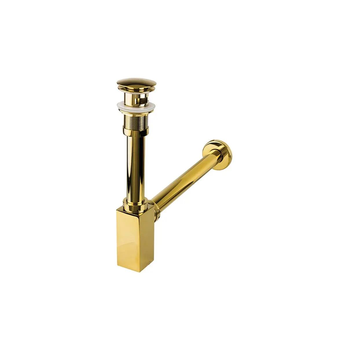 Newarc Corner Lavabo Sifonu Basmalı Delikli Altın 760523G görseli