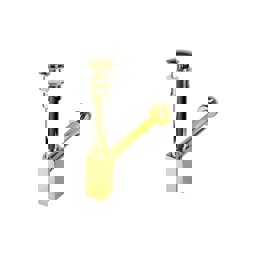 Newarc Corner Lavabo Sifonu Basmalı Delikli Altın 760523G küçük görsel