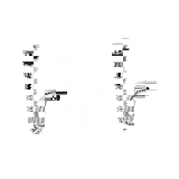 Krom Kaplı Pop-up Koku Stoplu Körüklü Lavabo Sifonu küçük görsel