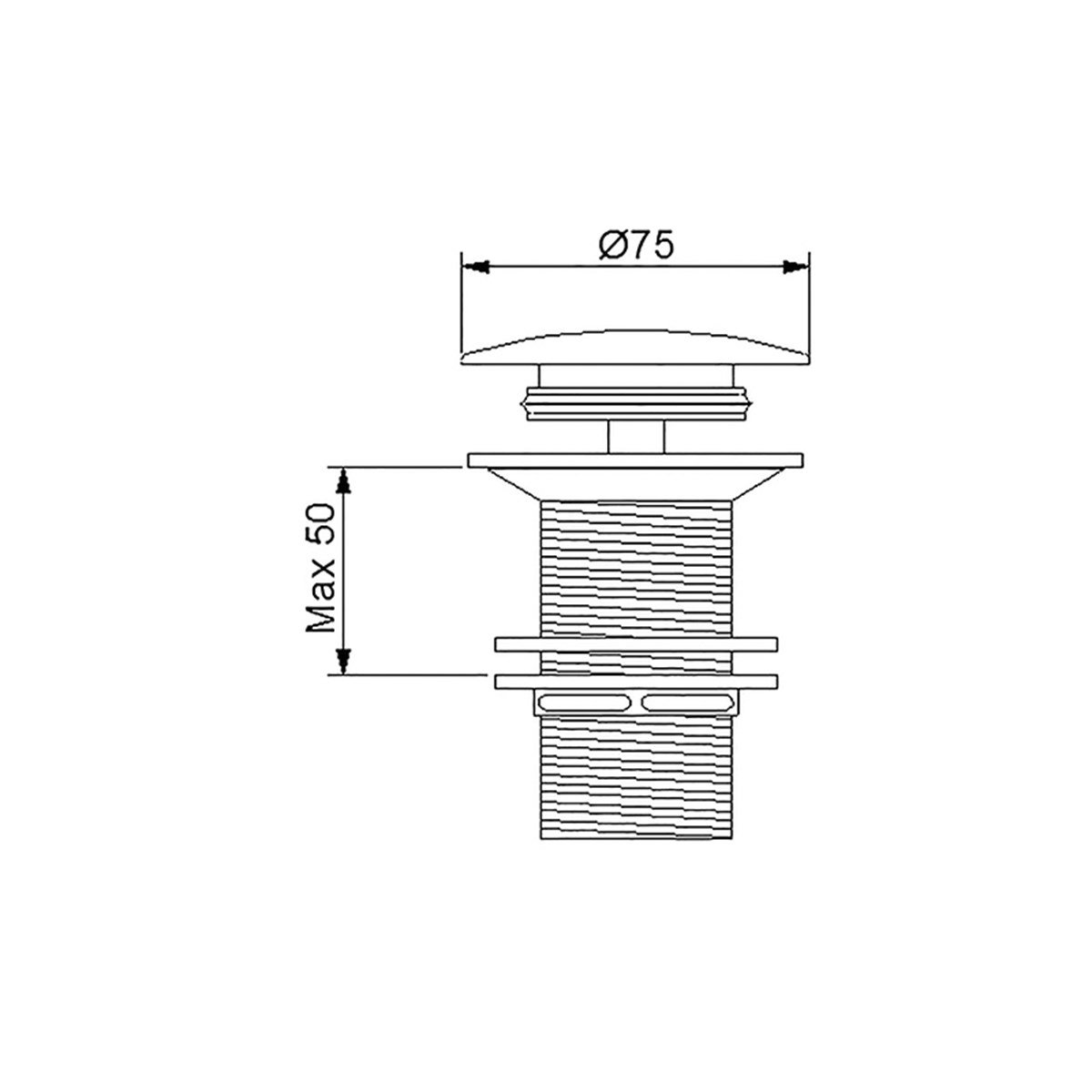 Newarc Sifon Üst Takımı Basmalı Deliksiz Altın 740772G küçük görsel