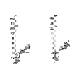 Arc Pop Up Ayarlanabilen Lavabo Sifonu Taşma Deliksiz Paslanmaz Çelik 250mm 220494 küçük görsel