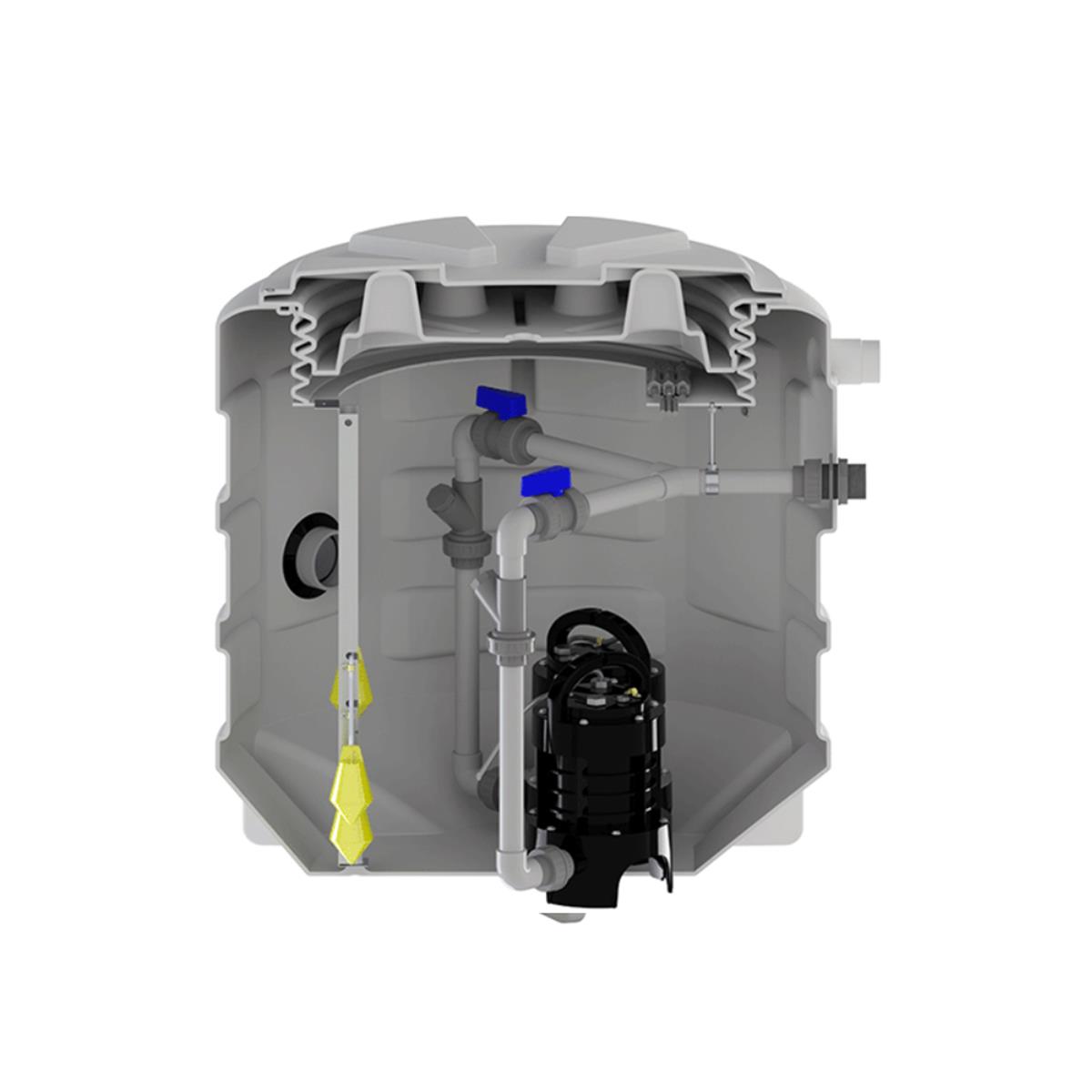 Sanifos 610 2 Gr S Çift Pompalı Bıçaklı Foseptik Atık Su Tahliye İstasyonu küçük görsel