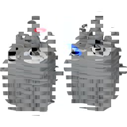 Sanicubic 1 Vx Tek Motor Tahliye İstasyonu 60 Lt küçük görsel