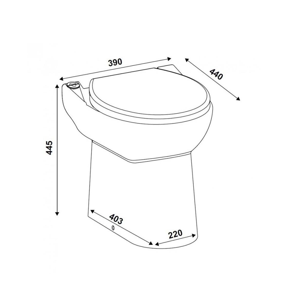 Sanicompact 43 Klozet Tipi Wc Öğütücü Tahliye Cihazı küçük görsel