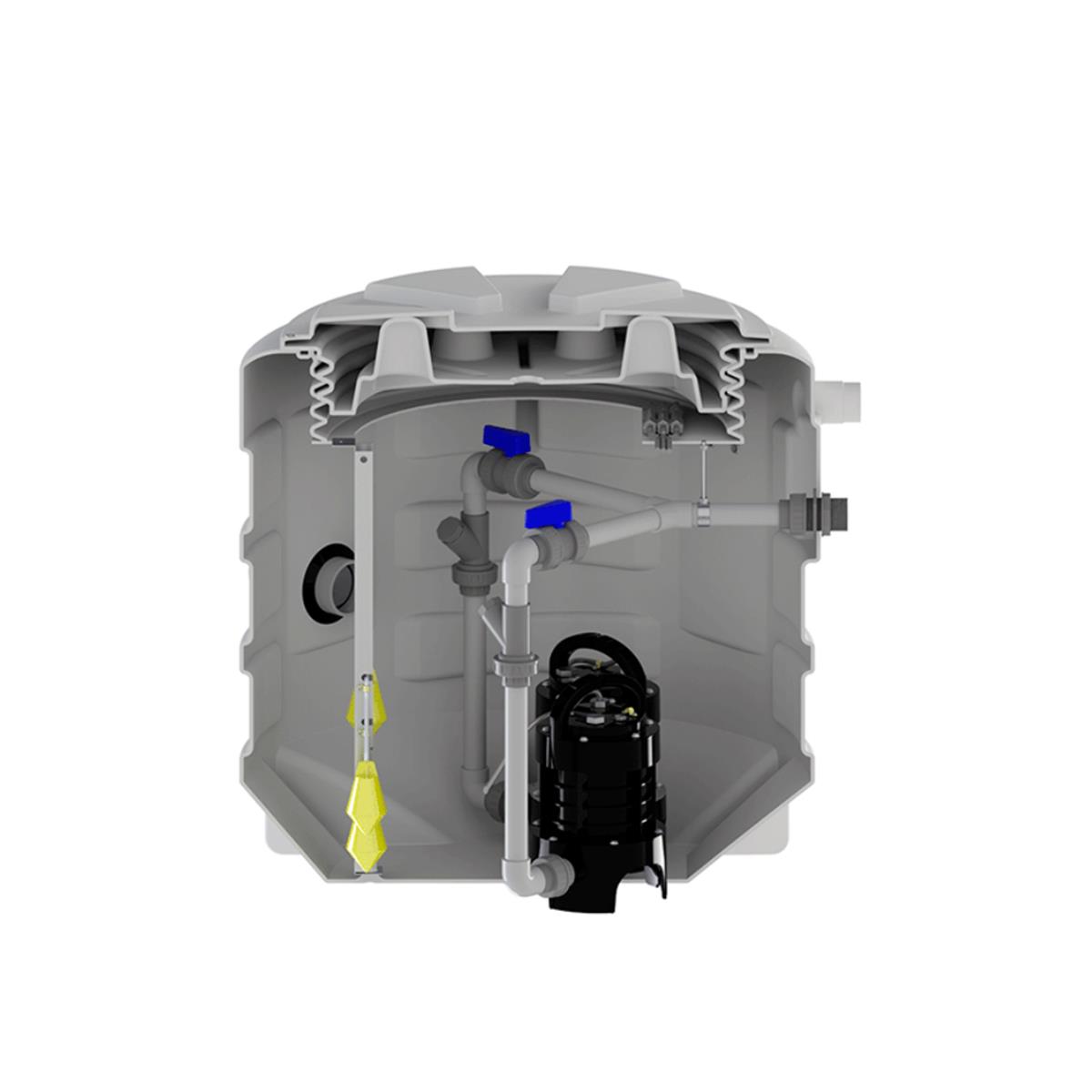 Sanifos 610 2 Vx T Vortex Çarklı Foseptik Çift Pompalı Trifaze Atık Su Tahliye İstasyonu küçük görsel