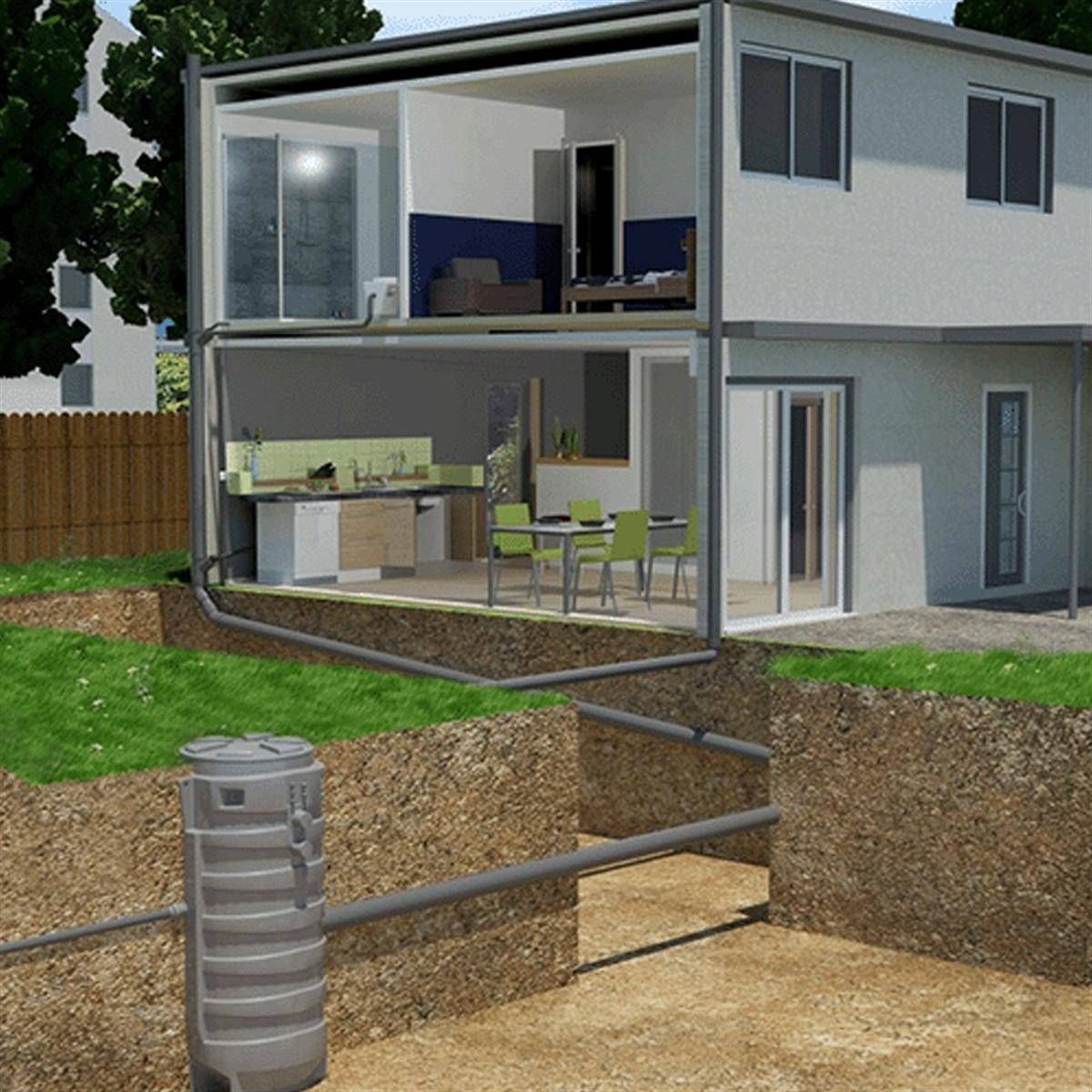 Sanifos 1300 2 Vx S Vortex Çarklı Foseptik Çift Pompalı Monofaze Atık Su Tahliye İstasyonu küçük görsel