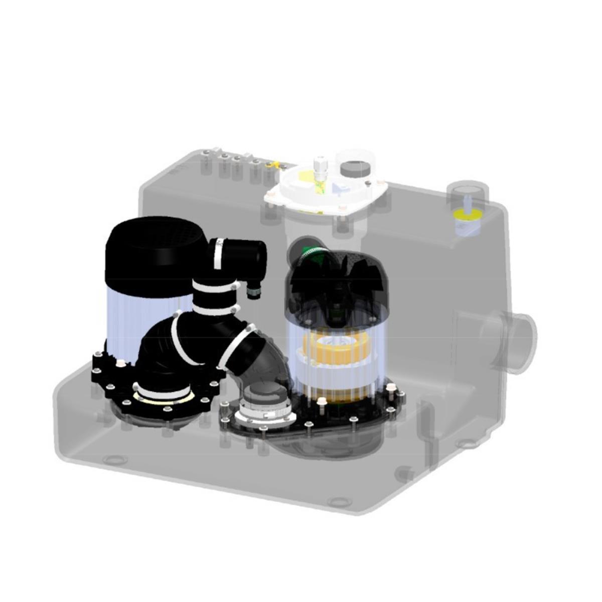 Sanicom 2 Çift Pompalı 2 Ünite Atık Su Tahliye Pompası küçük görsel