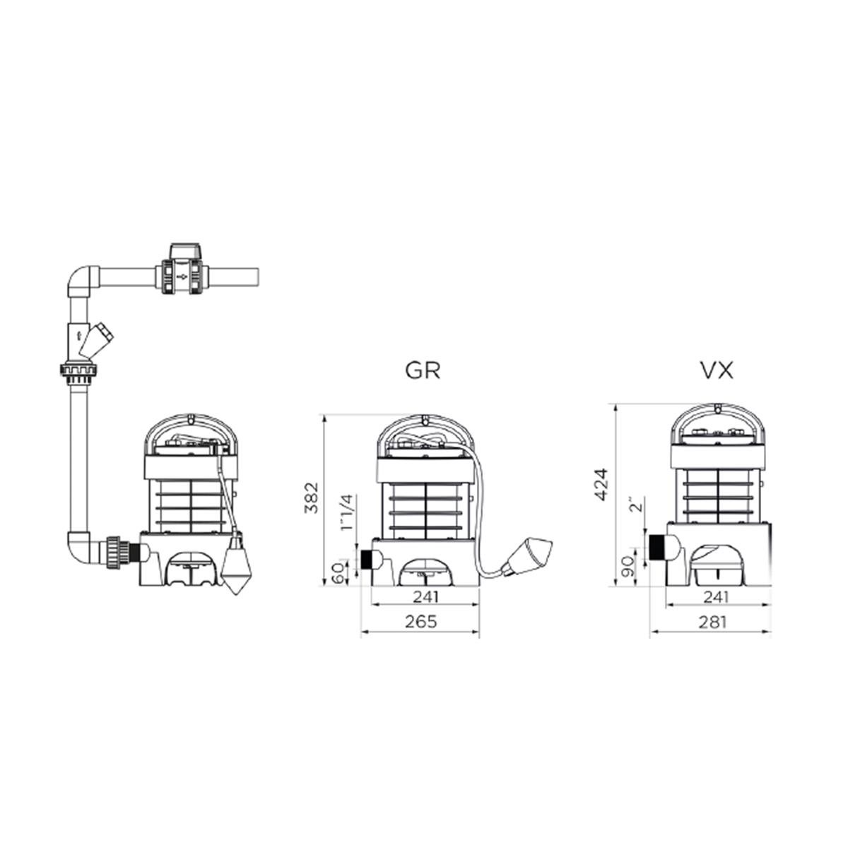 Sanipump Gr Parçalayıcı Bıçaklı Dalgıç Pompa küçük görsel