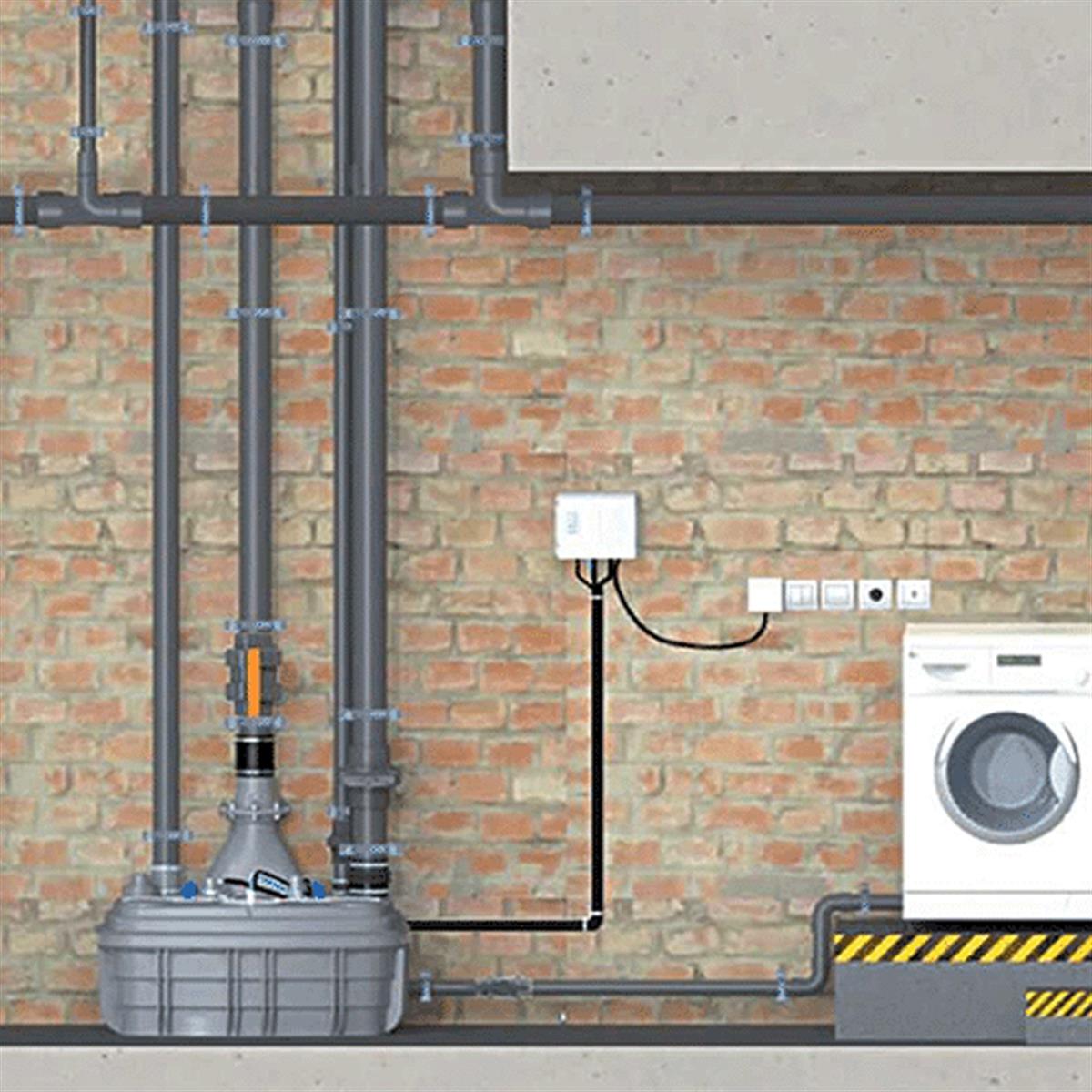 Sanicubic 2 Vx T Çift Motor Trifaze Tahliye İstasyonu 120 Lt küçük görsel