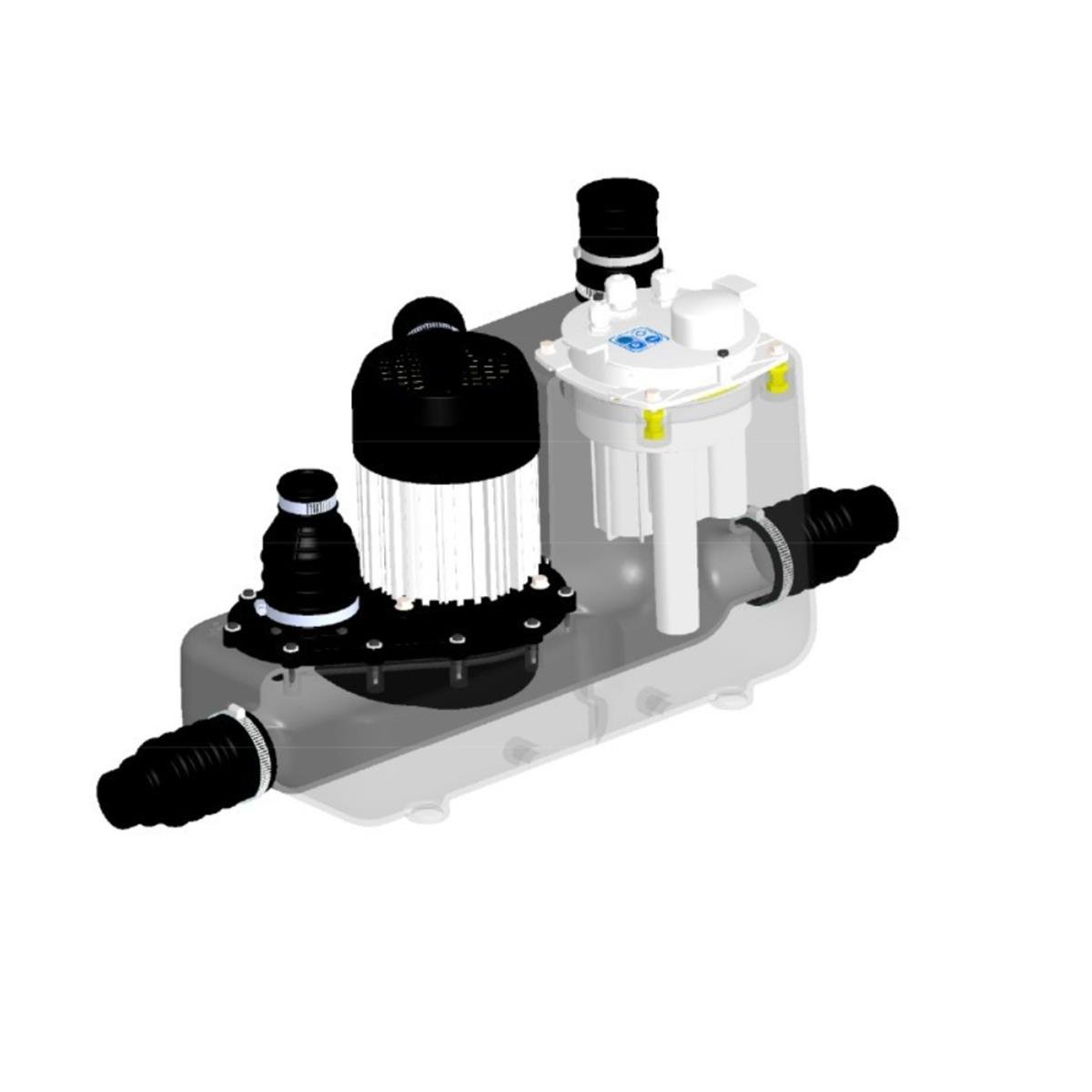 Sanicom 1 Tek Pompalı 2 Ünite Atık Su Tahliye Pompası görseli