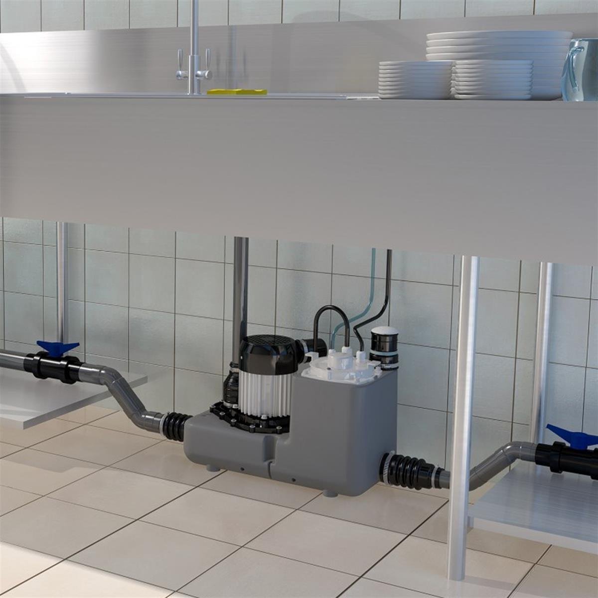 Sanicom 1 Tek Pompalı 2 Ünite Atık Su Tahliye Pompası küçük görsel