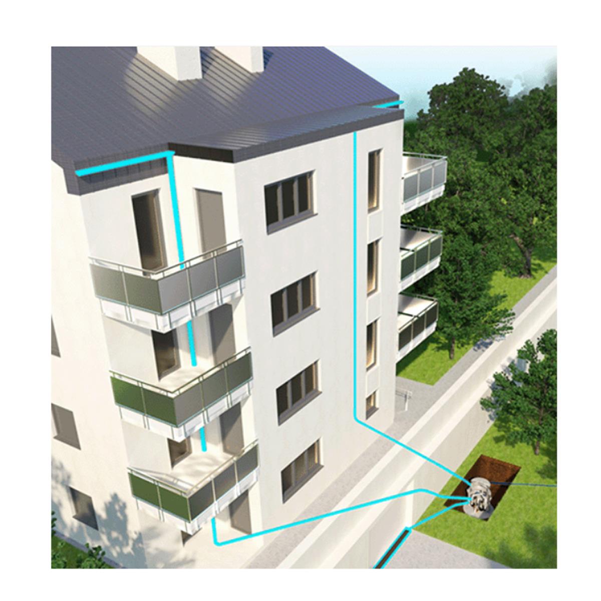 Sanifos 610 2 Sld T Çift Pompalı Trifaze Yağmur Suyu Tahliye Pompası küçük görsel