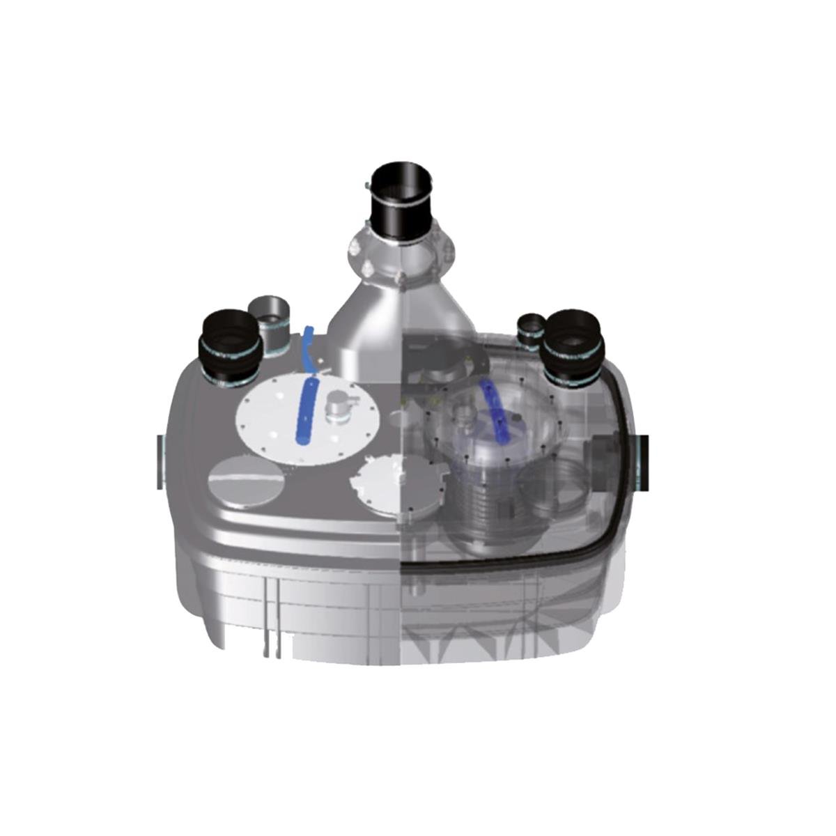 Sanicubic 2 Vx S Çift Motor Monofaze Tahliye İstasyonu 120 Lt küçük görsel