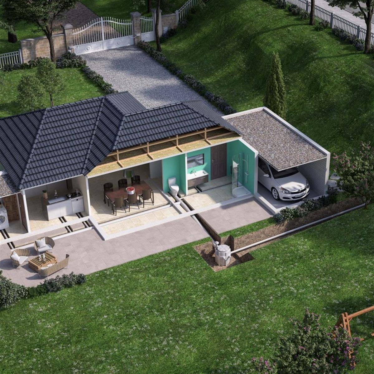 Sanifos 110 Foseptik Atık Su Tahliye İstasyonu küçük görsel