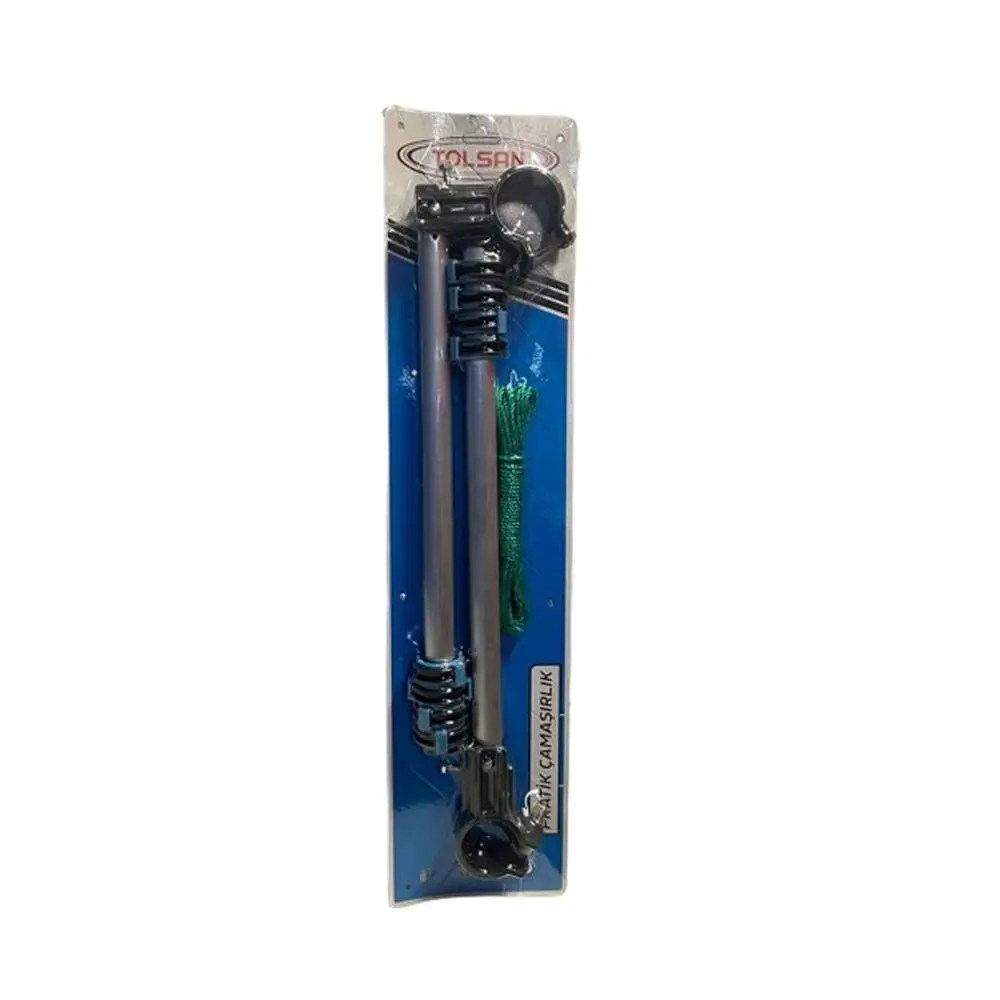 Tolsan Çamaşır Askılığı Küpeşte Katlanır Makaralı TKS05 görseli