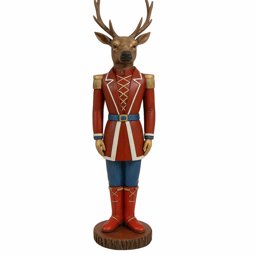 Süvari Yılbaşı Geyik Karşılama Heykeli Büyük Boy 135 Cm Moz-5 küçük görsel