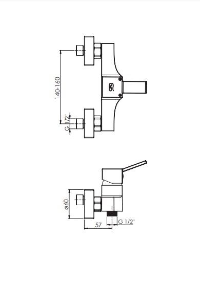GPD Provido Duş Bataryası Krom Mdb155 küçük görsel