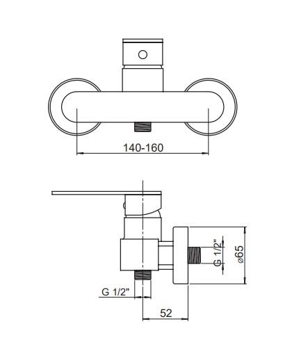 GPD Provido Duş Bataryası Krom Mdb155 küçük görsel