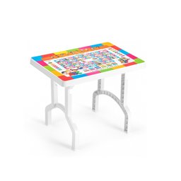 Şenyayla Desenli Çocuk Sehpası 72X48 cm 2591 küçük görsel