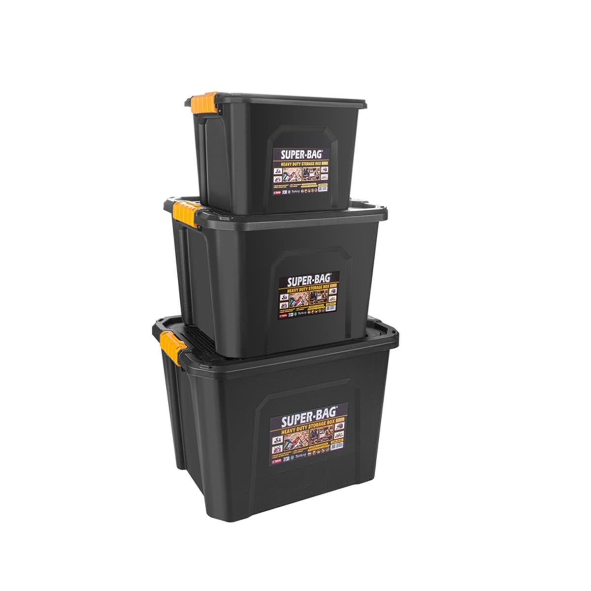 Super-Bag Kilitli Saklama Kutusu 20 Lt Asr-4035 küçük görsel
