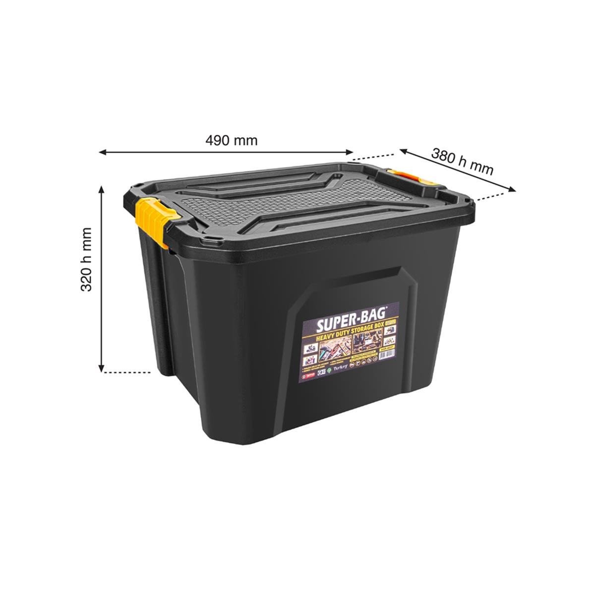 Super-Bag Kilitli Saklama Kutusu 40 Lt Asr-4037 küçük görsel