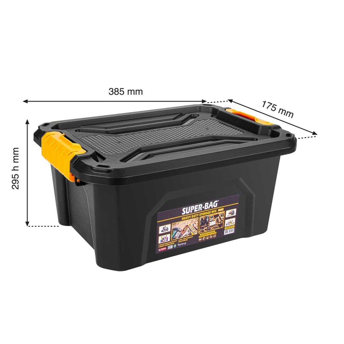 Super-Bag Kilitli Saklama Kutusu 12 Lt Asr-4033 küçük görsel