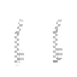 Beşel Çengel Metal Askı Beyaz küçük görsel