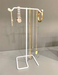 Takı ve Aksesuar Standı Köşeli Beyaz küçük görsel