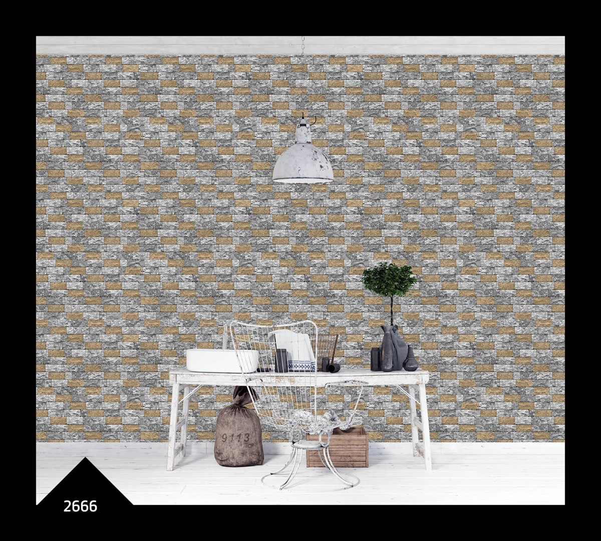 Natural Collection Taş Desen Duvar Kağıdı 2666 (5.3 M2) görseli