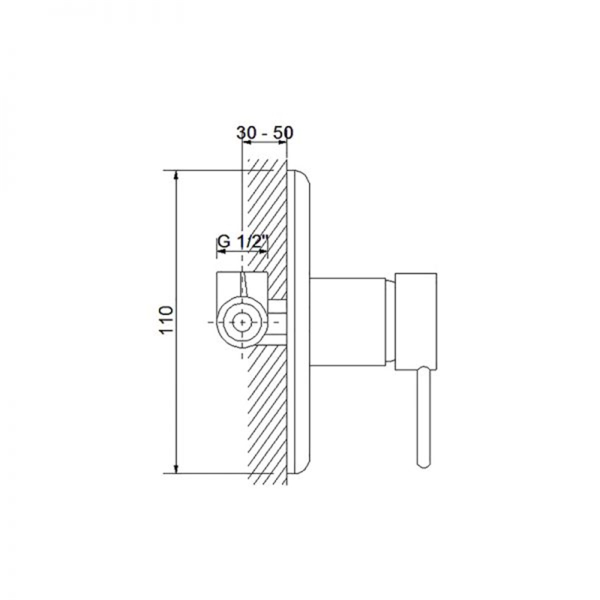 Newarc Domino Ankastre Duş Bataryası 971121 küçük görsel