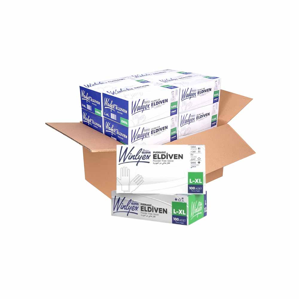 Reflex Winlyex Eldiven Şeffaf L-Xl Beden 100'Lü X 20 Paket görseli