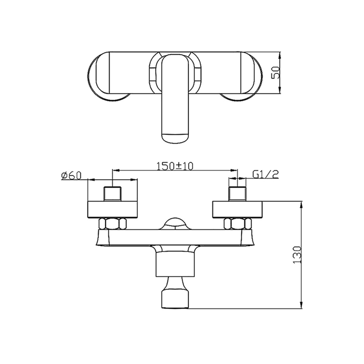 Newarc Loft Duş Bataryası 921041 küçük görsel
