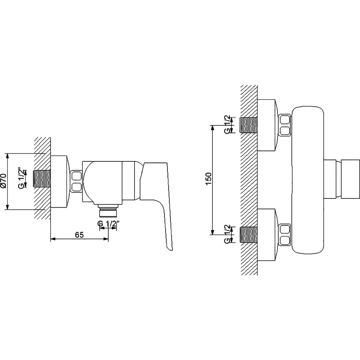 Newarc Loft Duş Bataryası 921041 küçük görsel