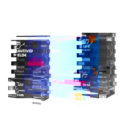 Reflex Flex Pudrasız Eldiven Mavi L-XL Beden Yeni Nesil Hibrit Teknoloji 100'Lü Paket küçük görsel