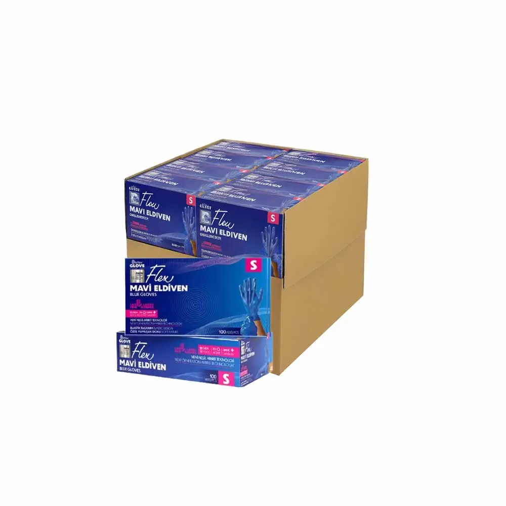 Reflex Flex Eldiven Mavi S Beden 100'Lü X 20 Paket görseli