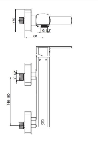 Gpd Aduro Duş Bataryası Krom Mdb195 küçük görsel